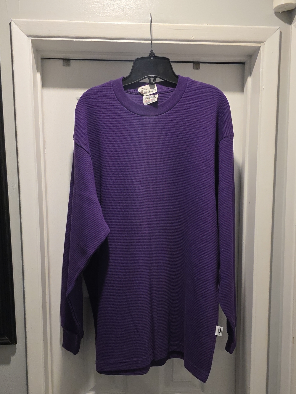 Men's Crewneck Thermal Sweater — Purple